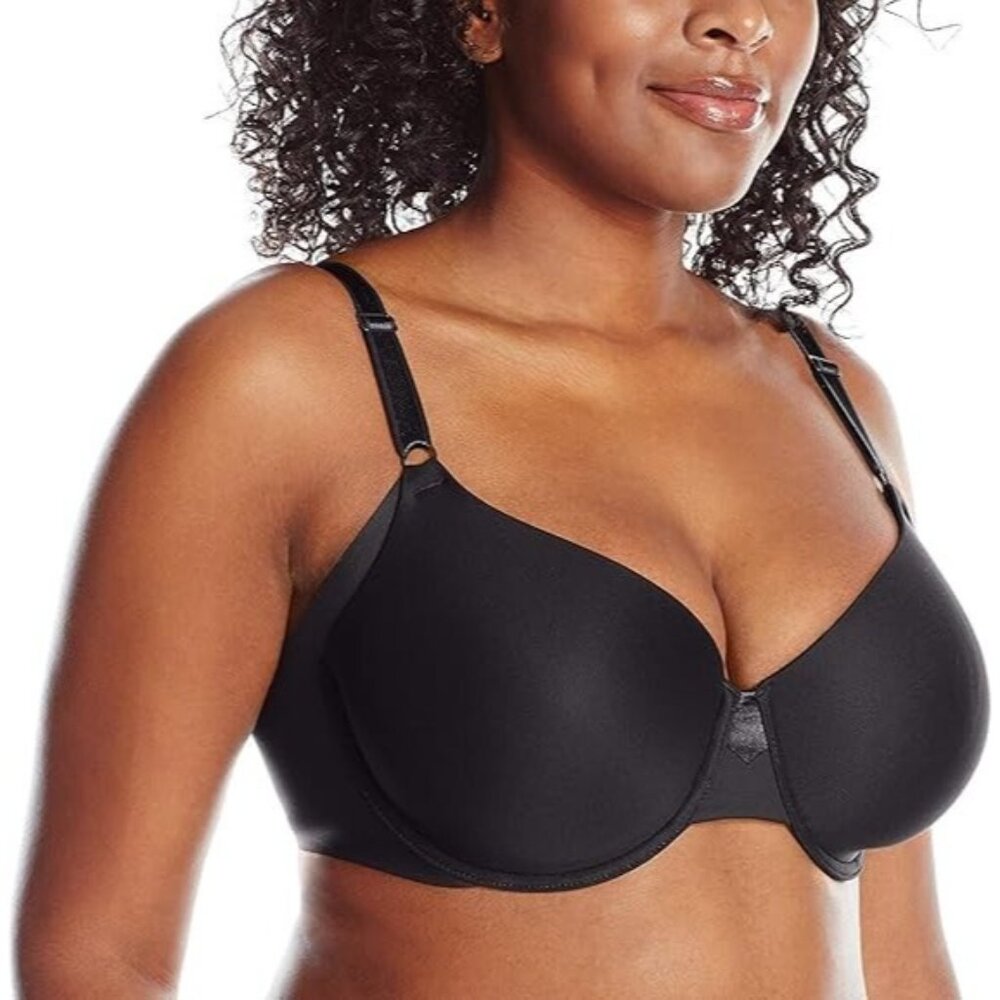 OLGA by Warner's no side effects BRA GB0561A Underwire Contour Bra BLACK 42DD
